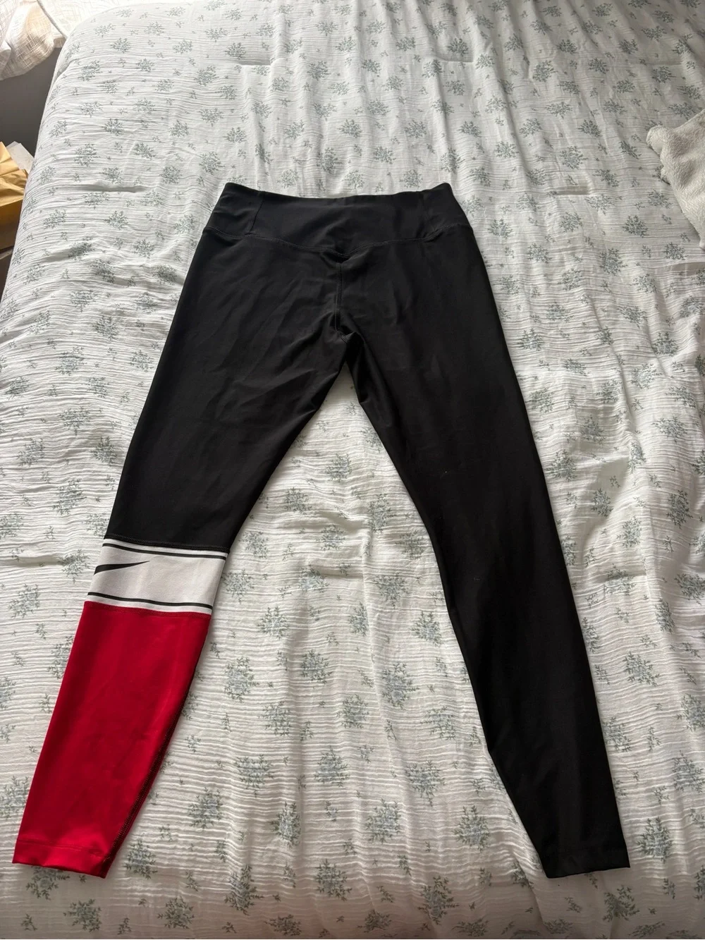Red, black and white nike set